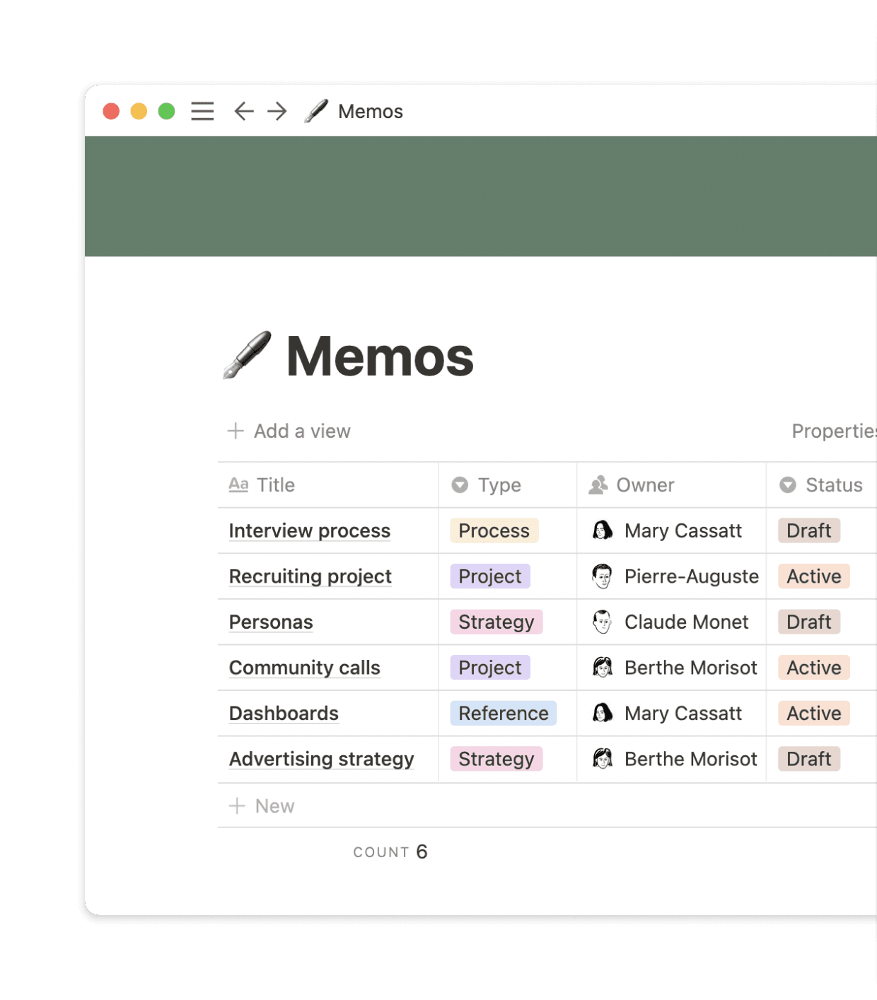Create a permanent record of every idea, decision, and conversation on Notion.
