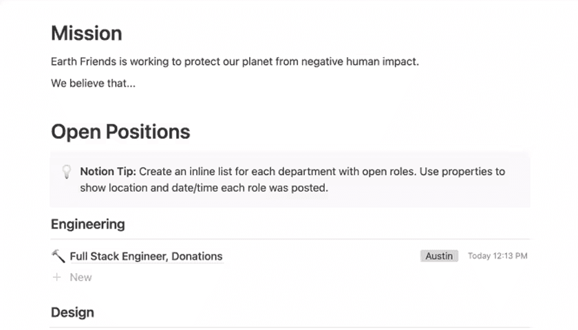 채용 페이지 템플릿 프로덕트 이미지