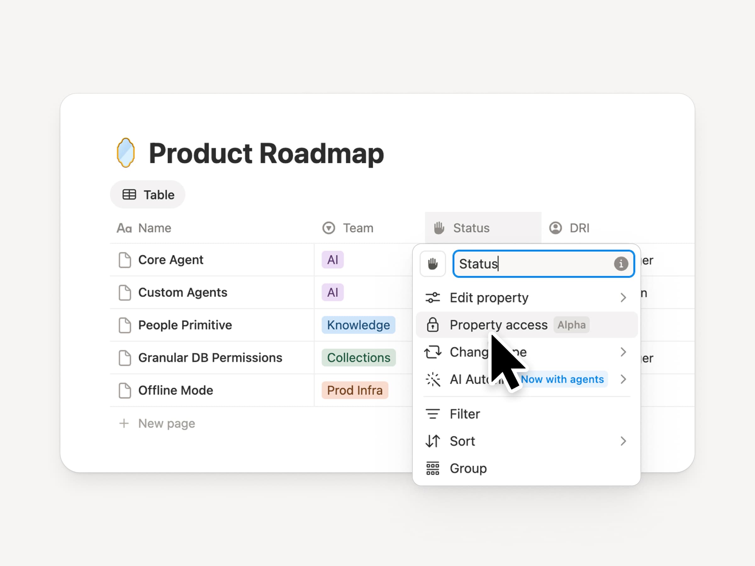 Column permissions in databases